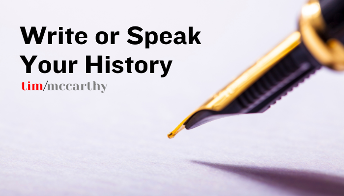 01-2025 Write or Speak Your History